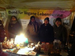 Die Berliner BVL-Gruppe auf dem Weihnachtsmarkt in Berlin