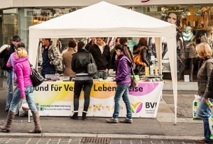 Infostand Premiere der BVL Gruppe Würzburg
