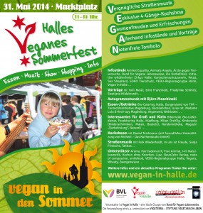 Flyer vom Veganen Sommerfest 2014